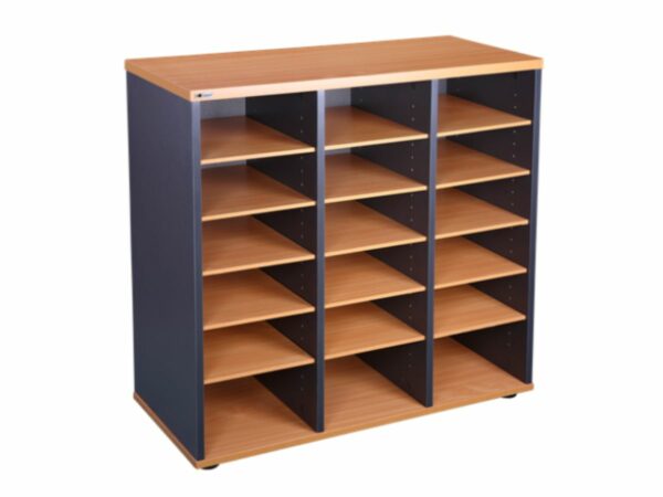 Office Storage: Banksia Pigeon Hole - 18 Hole Unit – Office Furniture Bunbury