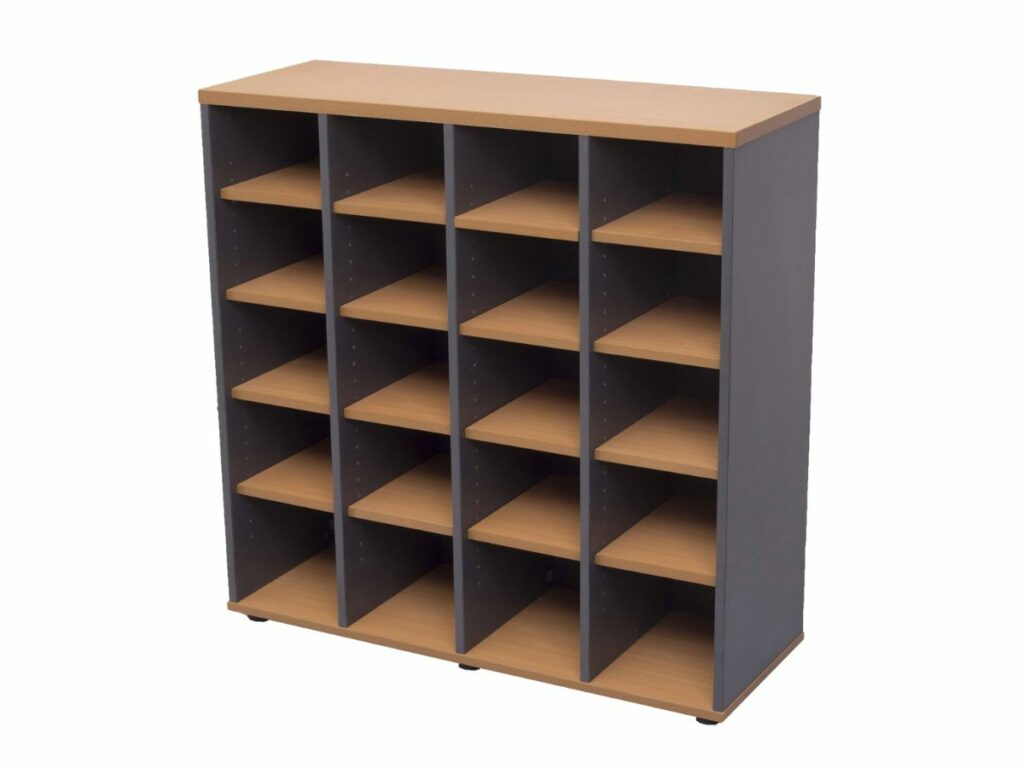 Office Storage: Rapid Worker Pigeon 20 Hole Storage Unit – Office Furniture Bunbury