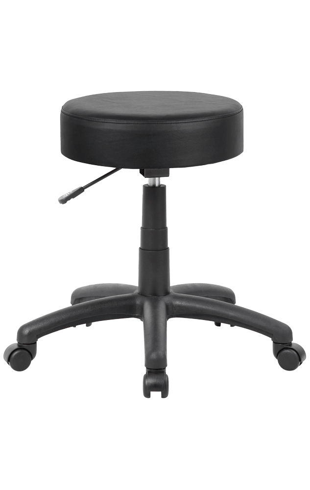 YS119 Utility Stool – Black PU Upholstery, Vogue Office Furniture Bunbury